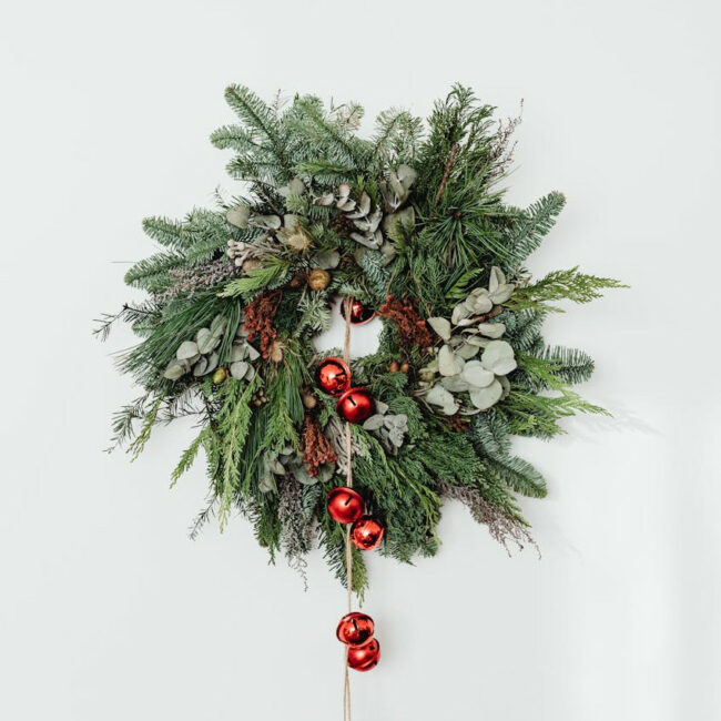 couronne florale noel petite fleur